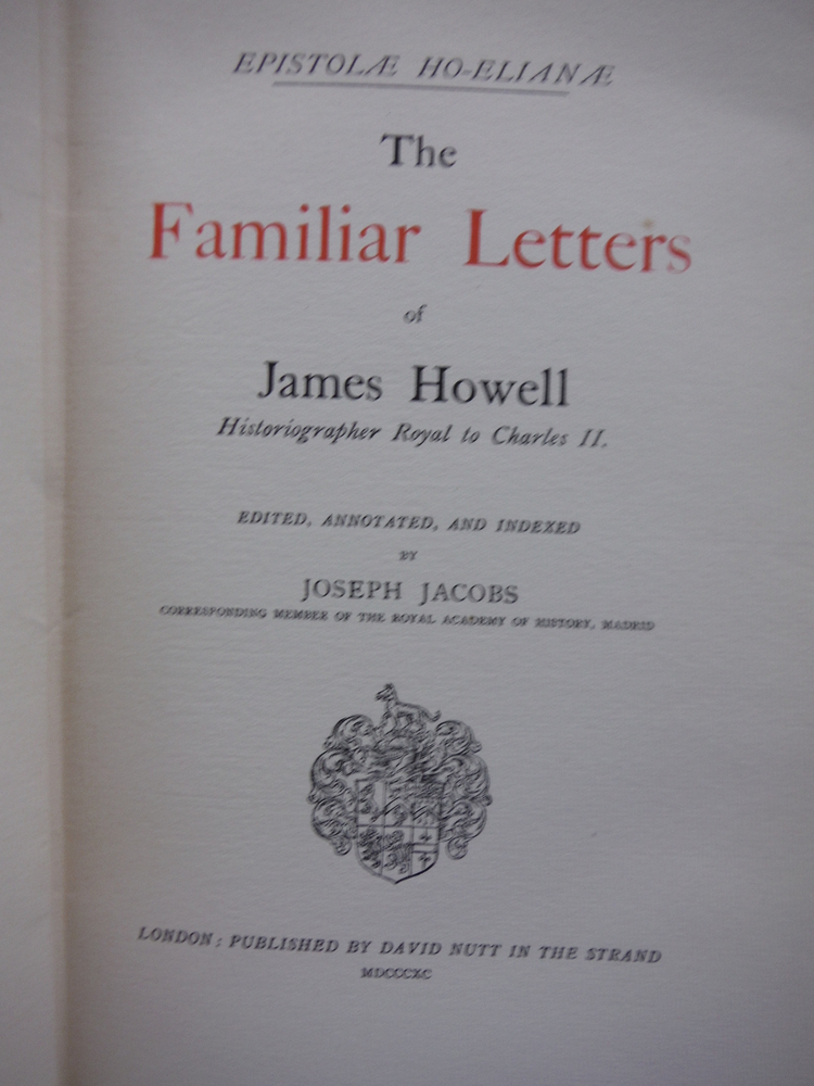 Image 1 of The Familiar Letters of  James Howell