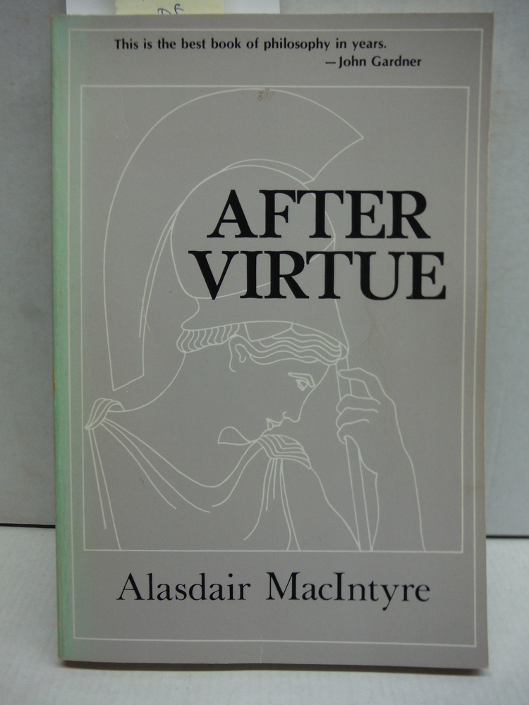 Image 0 of After virtue: A study in moral theory