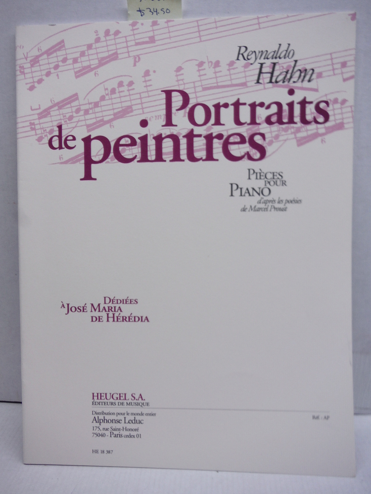 Reynaldo Hahn: Portraits de Peintres (Piano) Piano