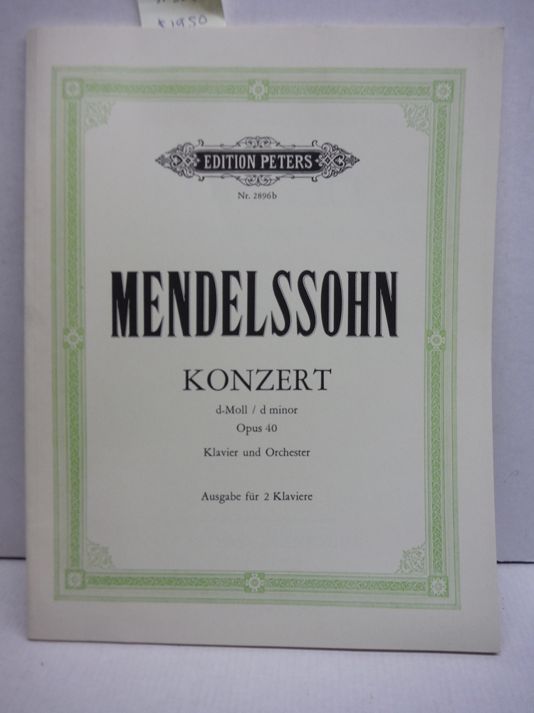 Image 0 of Mendelssohn: Piano Concerto No. 2 in D Minor, Op. 40
