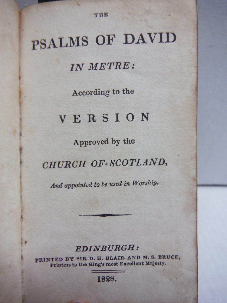 Image 4 of Psalms of David in Metre: According to the Version Approved by the Church of Sco