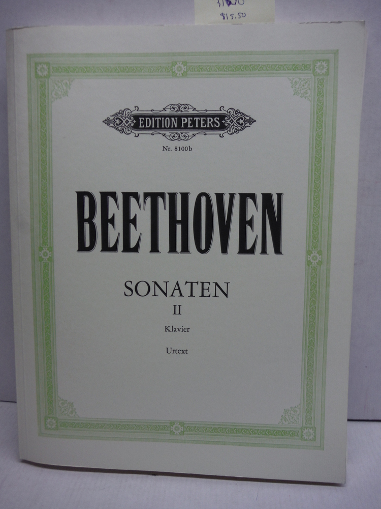 Beethoven: Klavier Sonaten, Volume II (Edition Peters Nr.8100b)