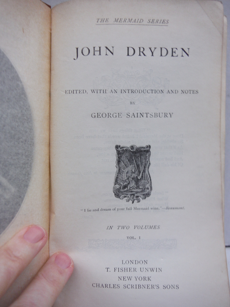 Image 2 of John Dryden - 2 Vols. The Mermaid Series