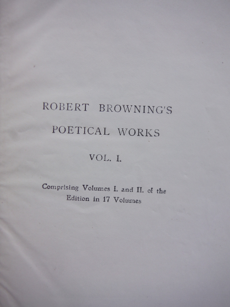 Image 2 of The Poetical Works of Robert Browning in Eight Pocket Volumes