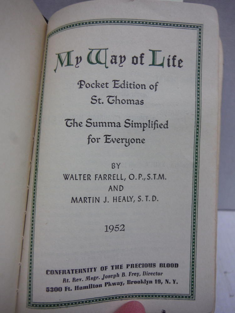 Image 1 of My Way of Life Pocket Edtion of St. Thomas