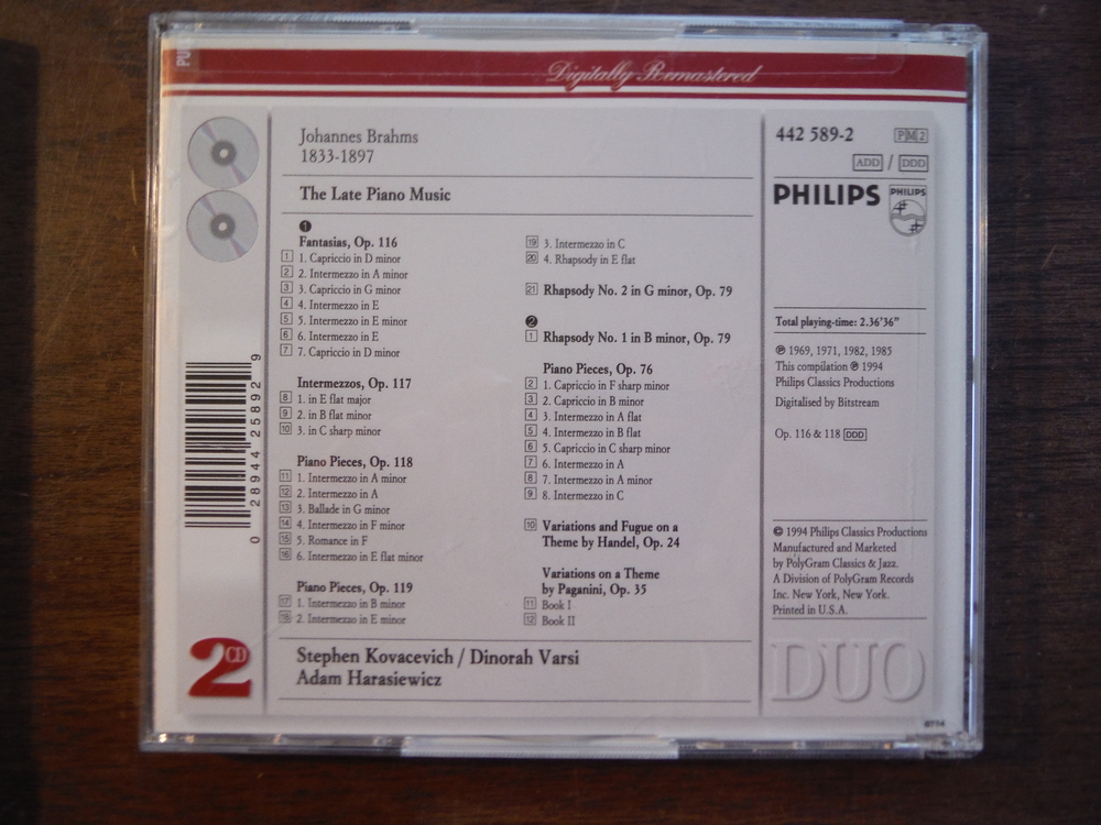 Image 2 of Lot of 4 CD sets of music by Brahms.