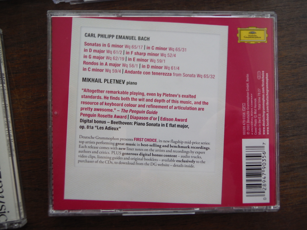 Image 1 of Lot of 4 CDs of music by JS Bach