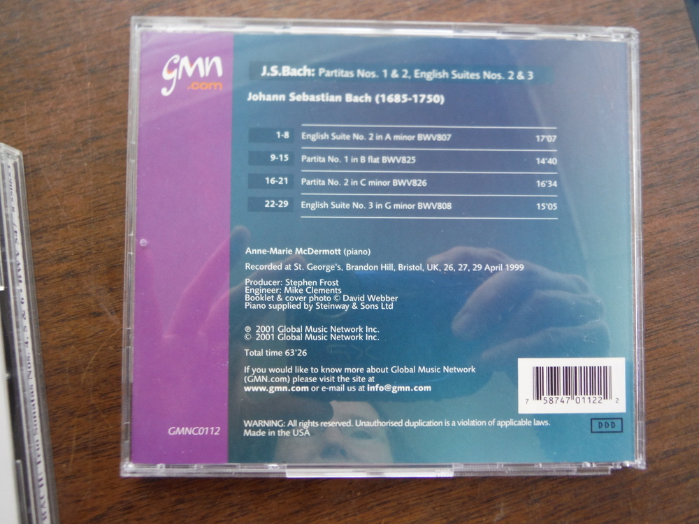 Image 2 of Lot of 4 CDs of music by JS Bach