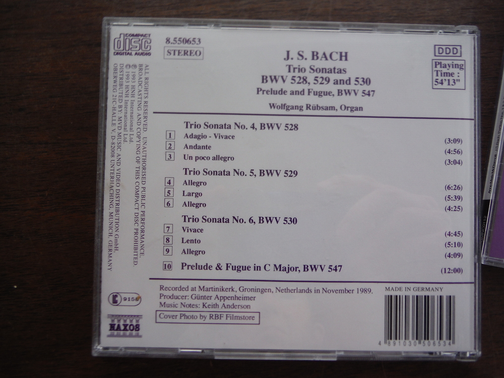Image 3 of Lot of 4 CDs of music by JS Bach