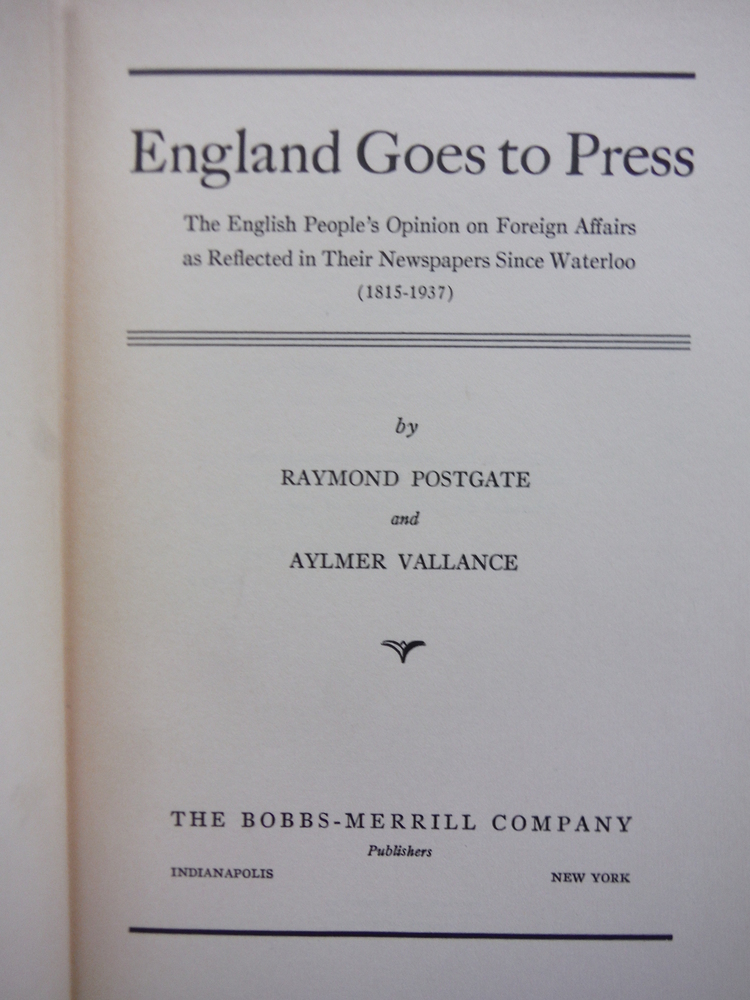 Image 1 of England Goes to Press