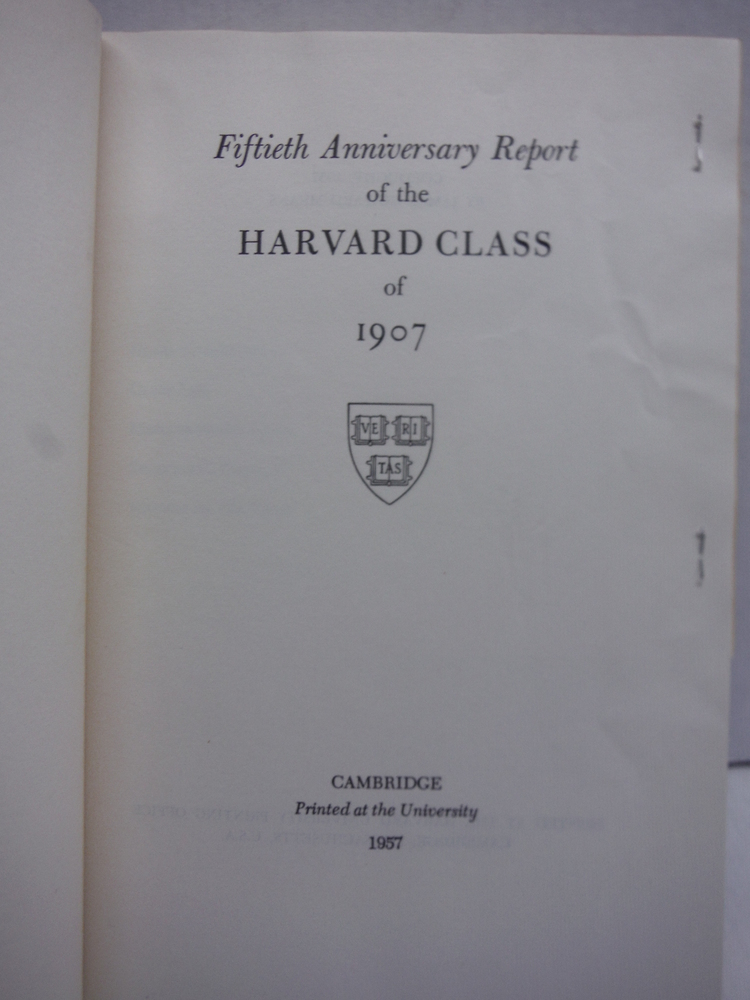 Image 2 of Fiftieth Anniversary Report and Fiftiety Anniversary Report of the Harvard class