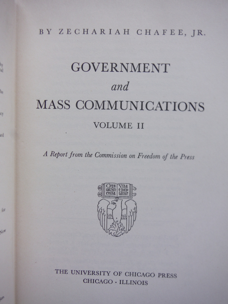 Image 1 of Government and Mass Communications.