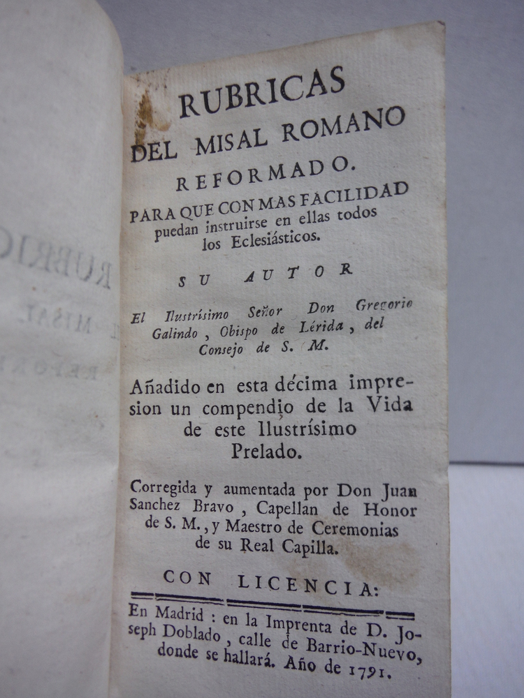 Image 1 of RUBRICAS DEL MISSAL ROMANO REFORMADO