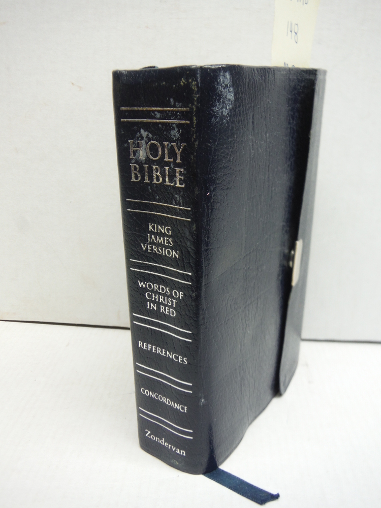 Image 0 of KJV Holy Bible Compact Reference, Silver Edition Button Flap