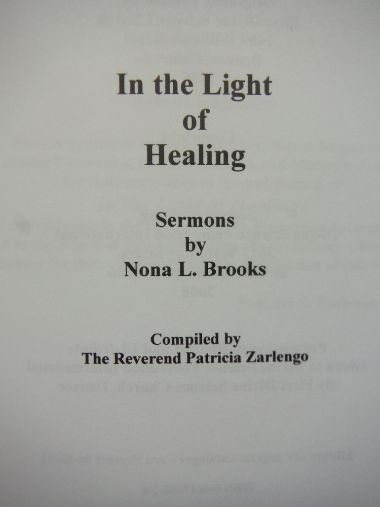 Image 1 of In the light of healing: Sermons