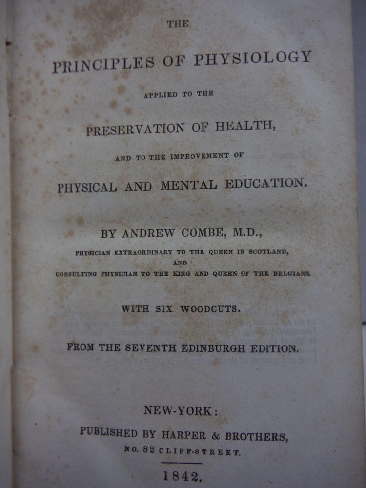 Image 1 of The Principles of Physiology: Applied to the Preservation of Health, and to the