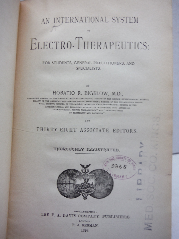 Image 1 of An International System of Electro-Therapeutics