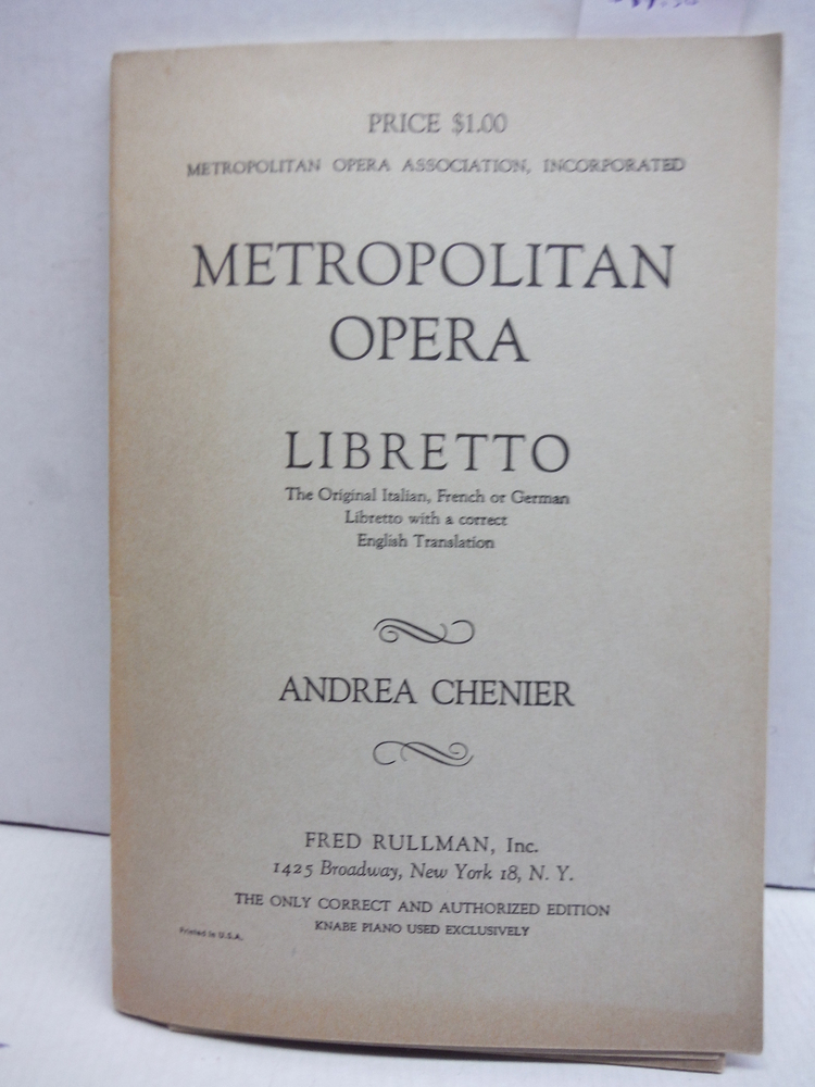 Image 0 of Metropolitan Opera Librettos  -  Three Vintage Volumes