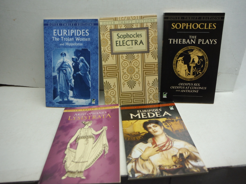 Image 1 of Five Dover Thrift Editions of Greek Plays - 5 softcover volumes