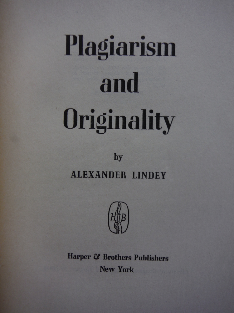 Image 1 of Plagiarism and Originality