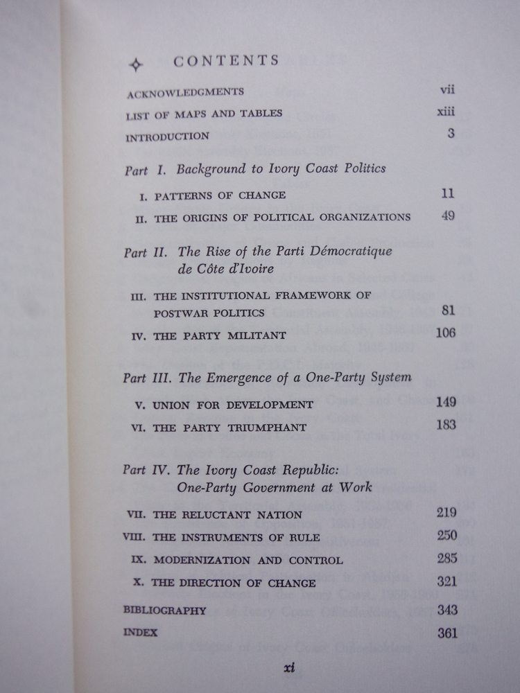 Image 1 of One-Party Government in the Ivory Coast (Princeton Legacy Library)