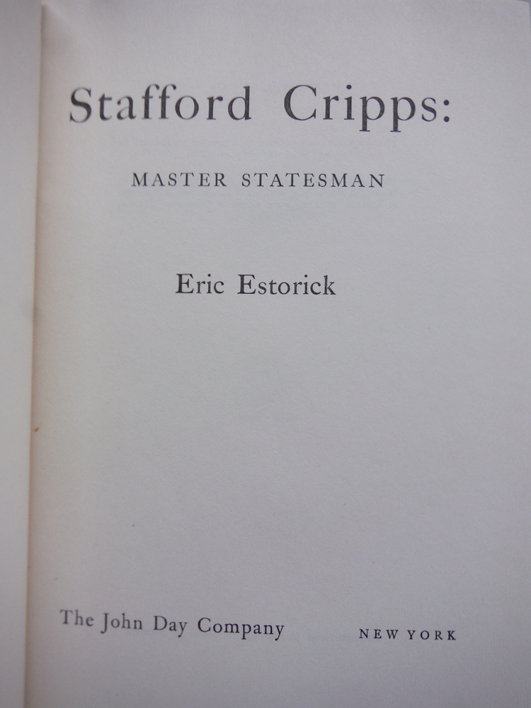 Image 1 of Stafford Cripps, Master Statesman