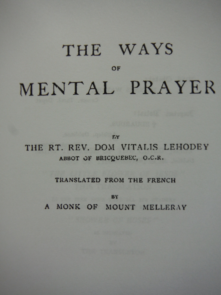Image 1 of The Ways Of Mental Prayer