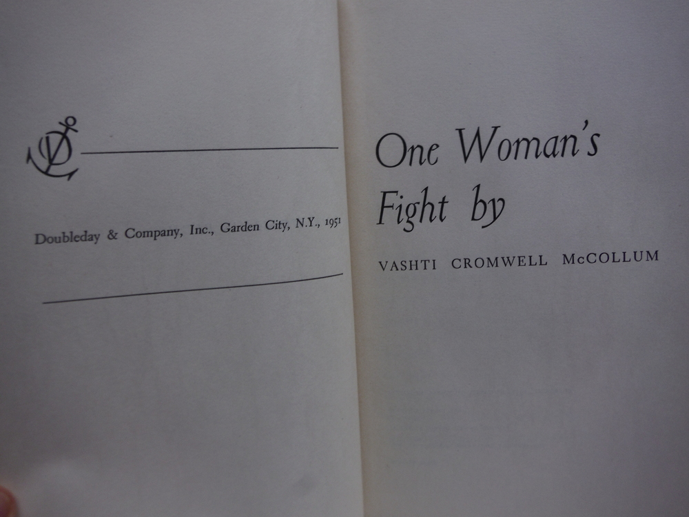 Image 1 of One Woman's Fight (1st edition)