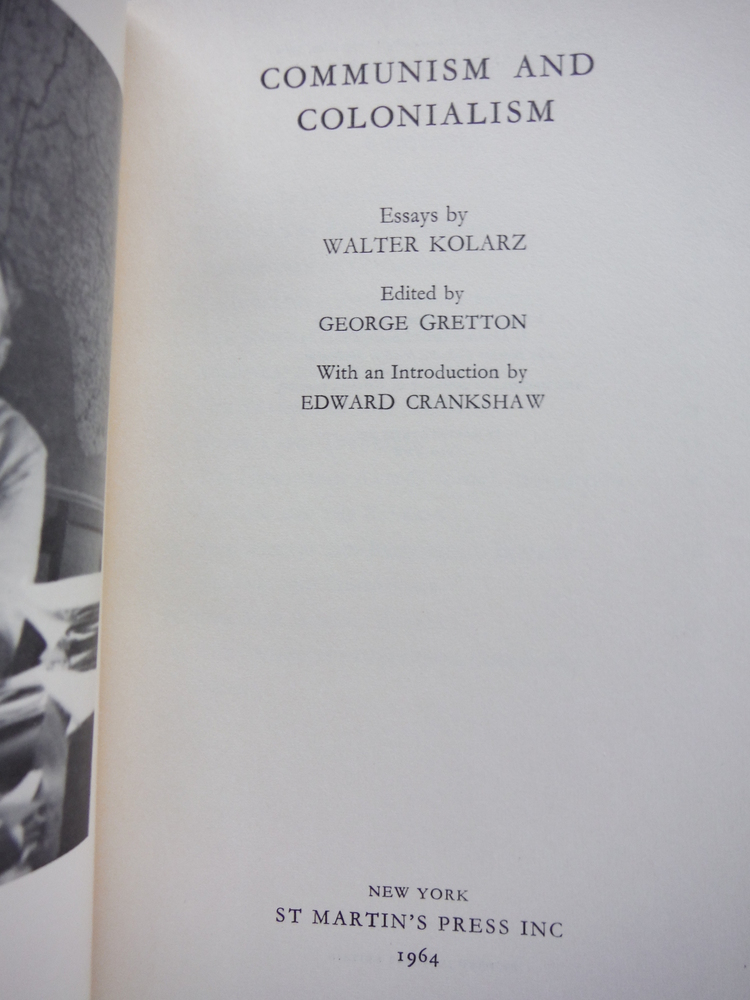 Image 1 of Communism and colonialism / Walter Kolarz; edited by George Hermann Gretton; wit