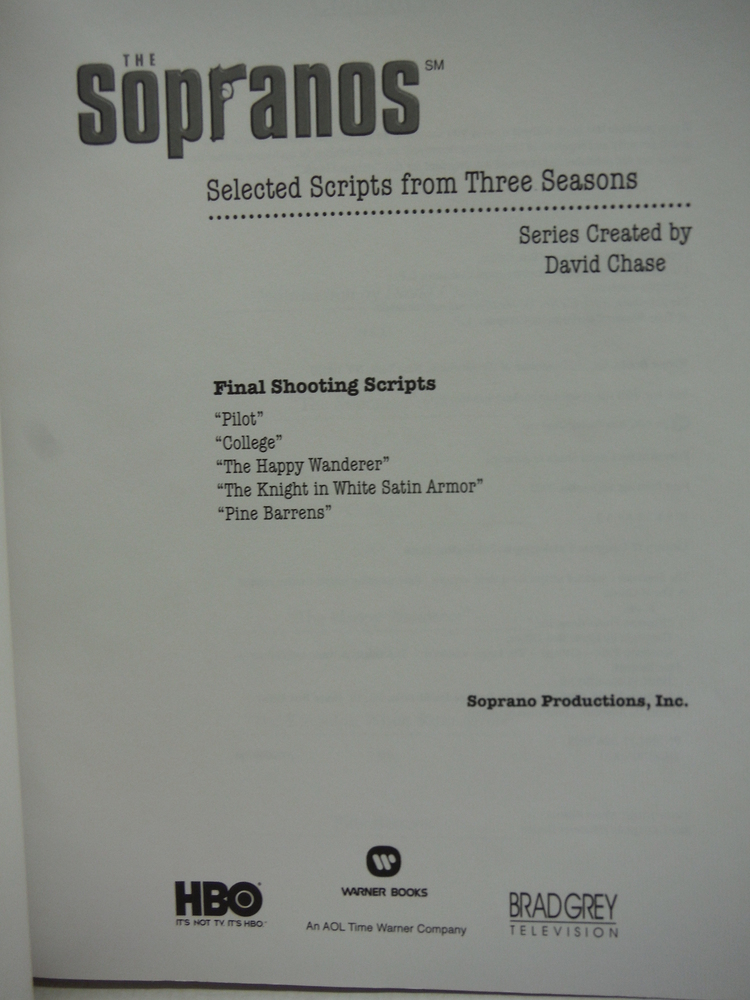Image 1 of The Sopranos (SM): Selected Scripts from Three Seasons