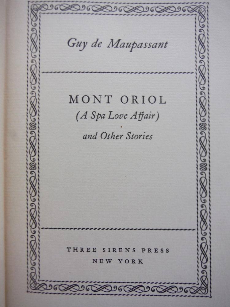 Image 1 of Mont Oriol (A Spa Love Affair) and Other Stories