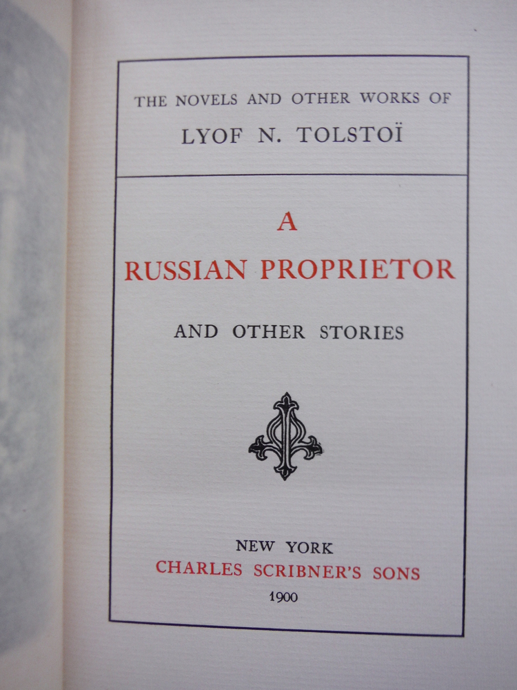 Image 1 of A Russian Proprietor and Other Stories