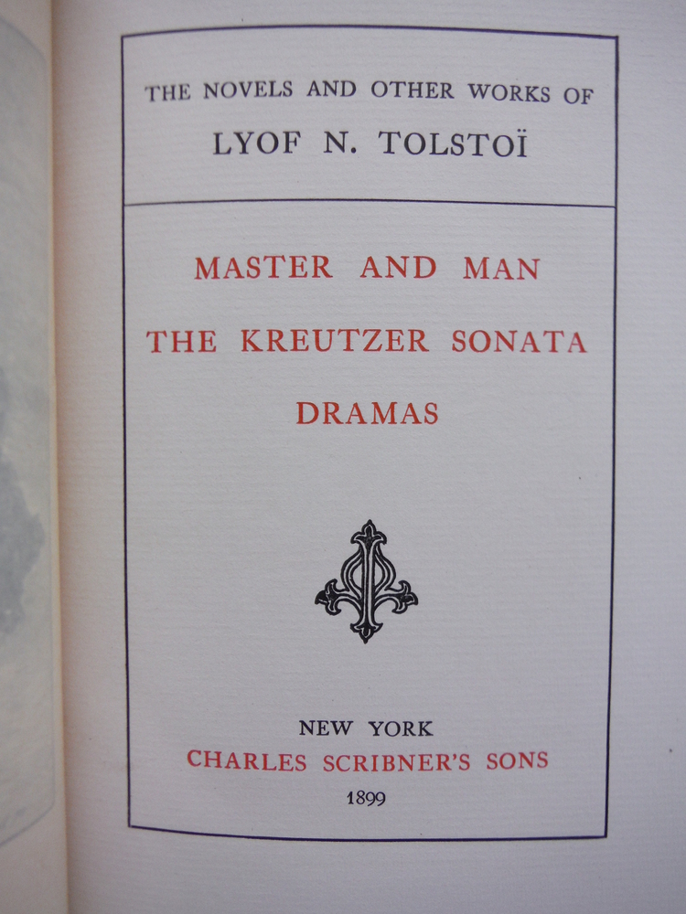 Image 1 of Master and Man; The Kreutzer Sonata; Dramas