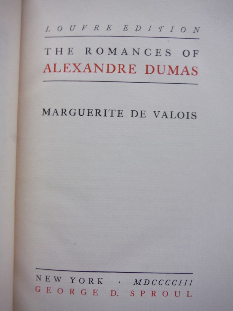 Image 1 of Marguerite de Valois: The Romances of Alexandre Dumas Louvre Edition Vol. IV