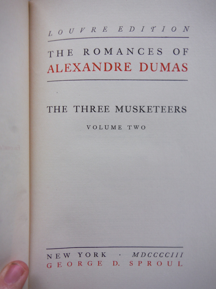 Image 1 of The Three Musketeers: The Romances of Alexandre Dumas Louvre Edition Vols. 7&8