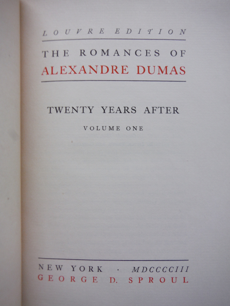Image 2 of Twenty Years After: The Romances of Alexandre Dumas Louvre Edition Vols. 9&10