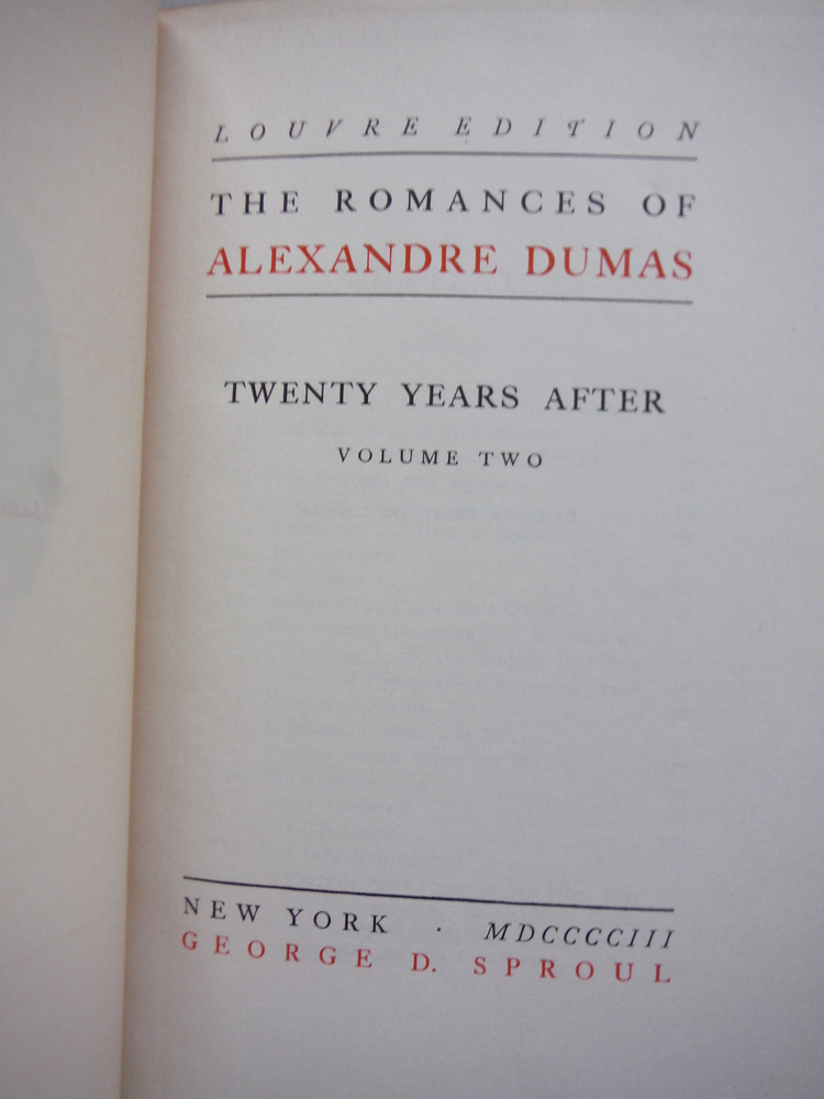 Image 4 of Twenty Years After: The Romances of Alexandre Dumas Louvre Edition Vols. 9&10