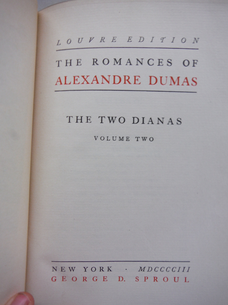 Image 2 of The Two Dianas: The Romances of Alexandre Dumas Louvre Edition Vols. 1&2