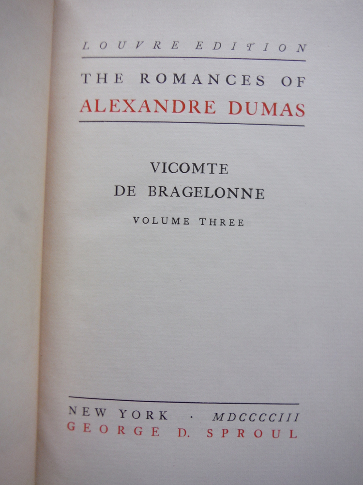 Image 4 of Vicomte de Bragelonne - 4 Vols.: The Romances of Alexandre Dumas Louvre Edition 