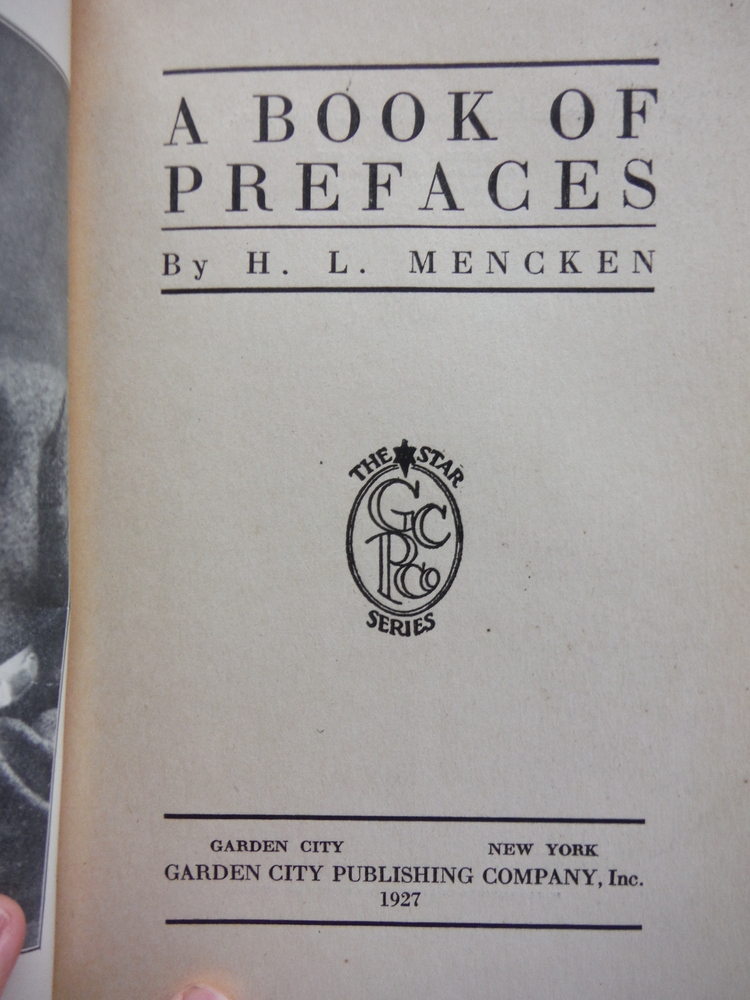 Image 1 of A Book of Prefaces: Essays on Conrad, Dreiser, Huneker, Puritanism