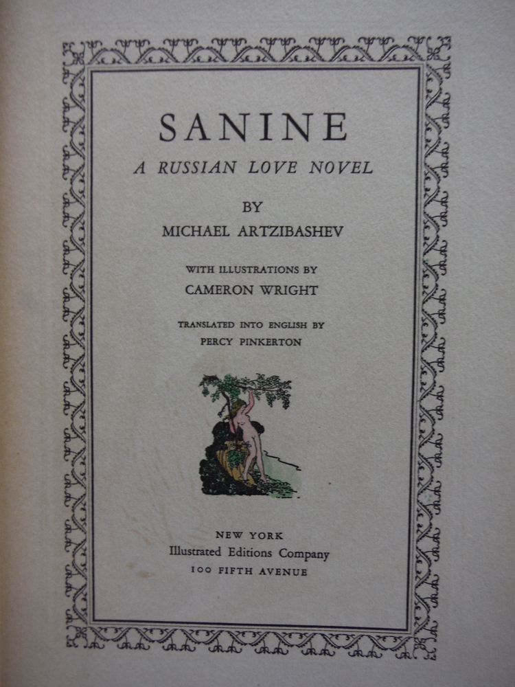 Image 1 of Sanine, a Russian Love Novel. Translated into English by Percy Pinkerton