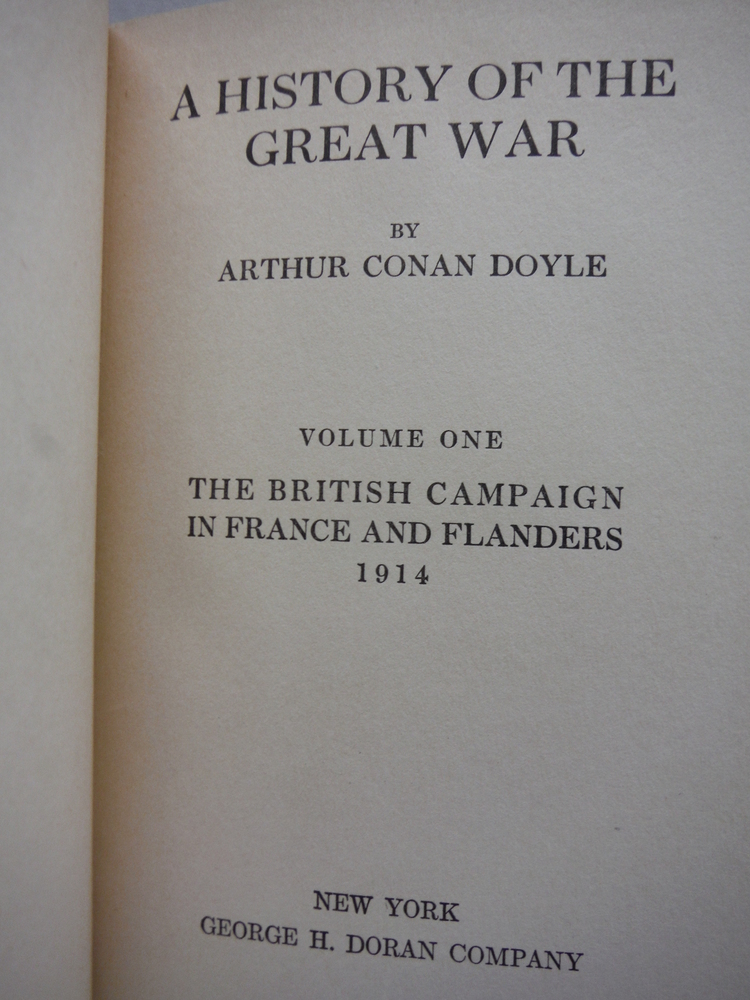 Image 1 of A History Of the Great War Volume One The British Campaign In France And Flander