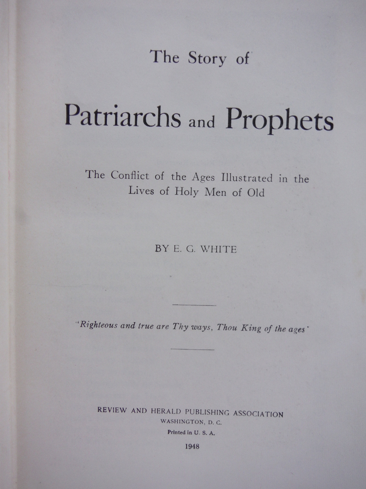 Image 1 of  The Story of Patriarchs and Prophets: The Conflict of the Ages Illustrated in t
