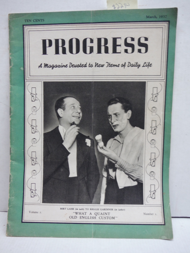 Image 0 of Progress Magazine Vol. I - No. 1 (March, 1937)