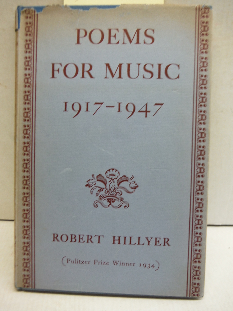 Poems For Music 1917 - 1947 (SIGNED)