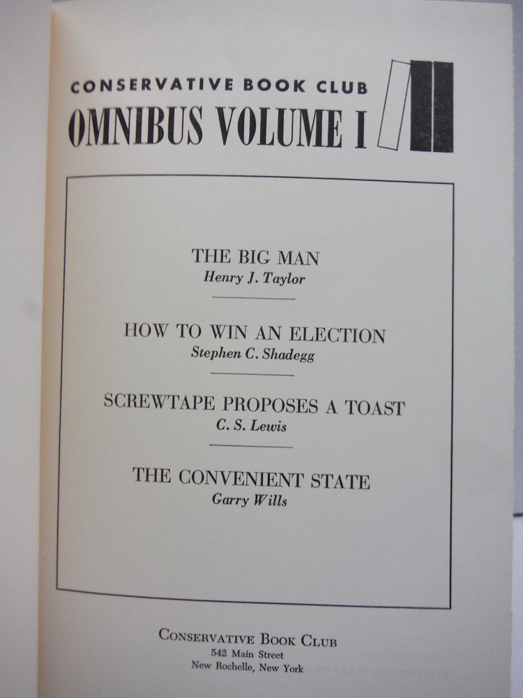 Image 1 of Conservative Book Club Omnibus Volume I
