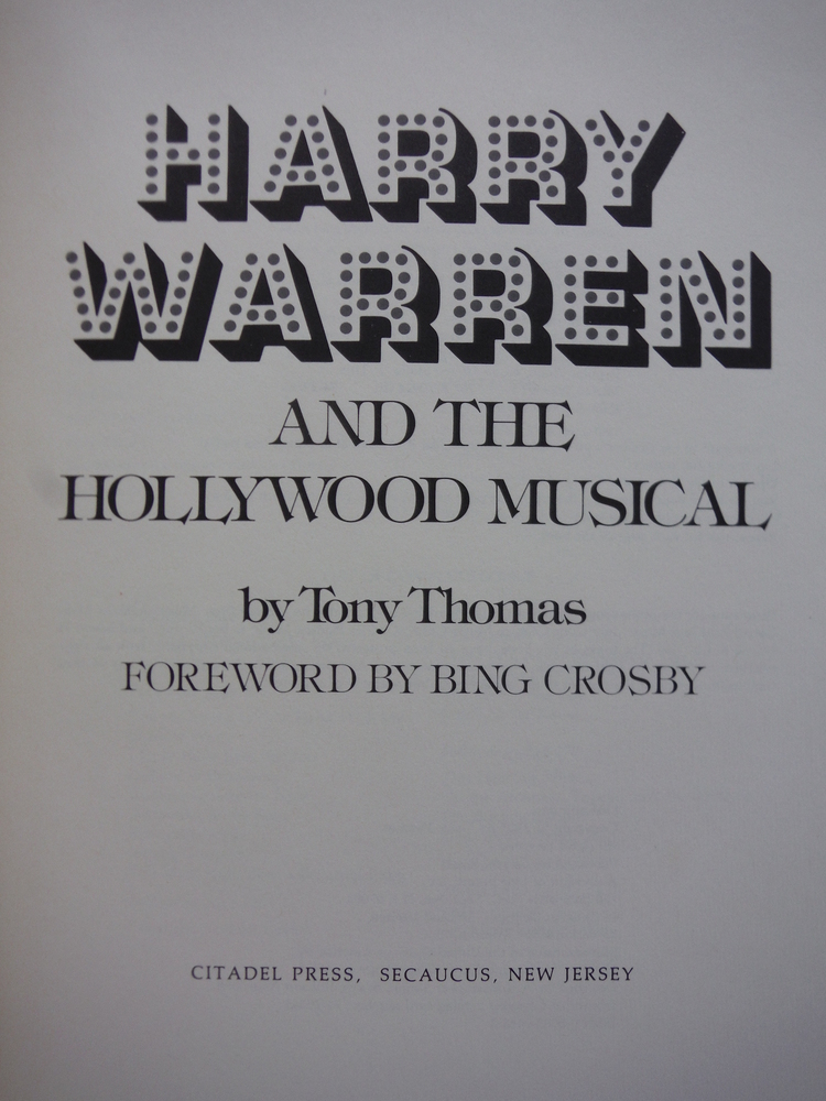 Image 1 of Harry Warren and the Hollywood Musical