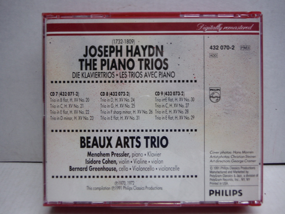 Image 1 of Haydn:The Piano Trios [Die Klaviertrios / Les 43 Trios Avec Piano] 3rd set 1991