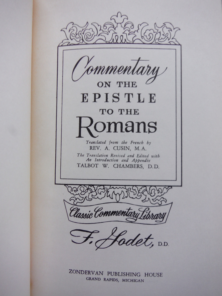 Image 1 of Commentary on the Epistle to the Romans