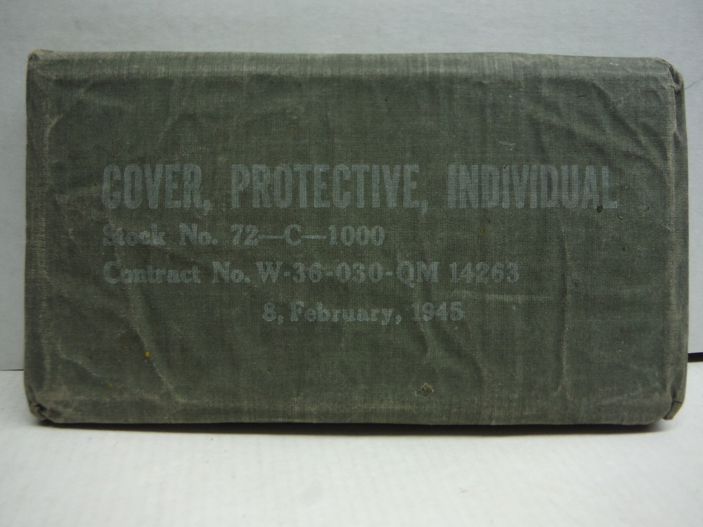  Gas Cover, Protective Individual Sealed WW2  Original 1945